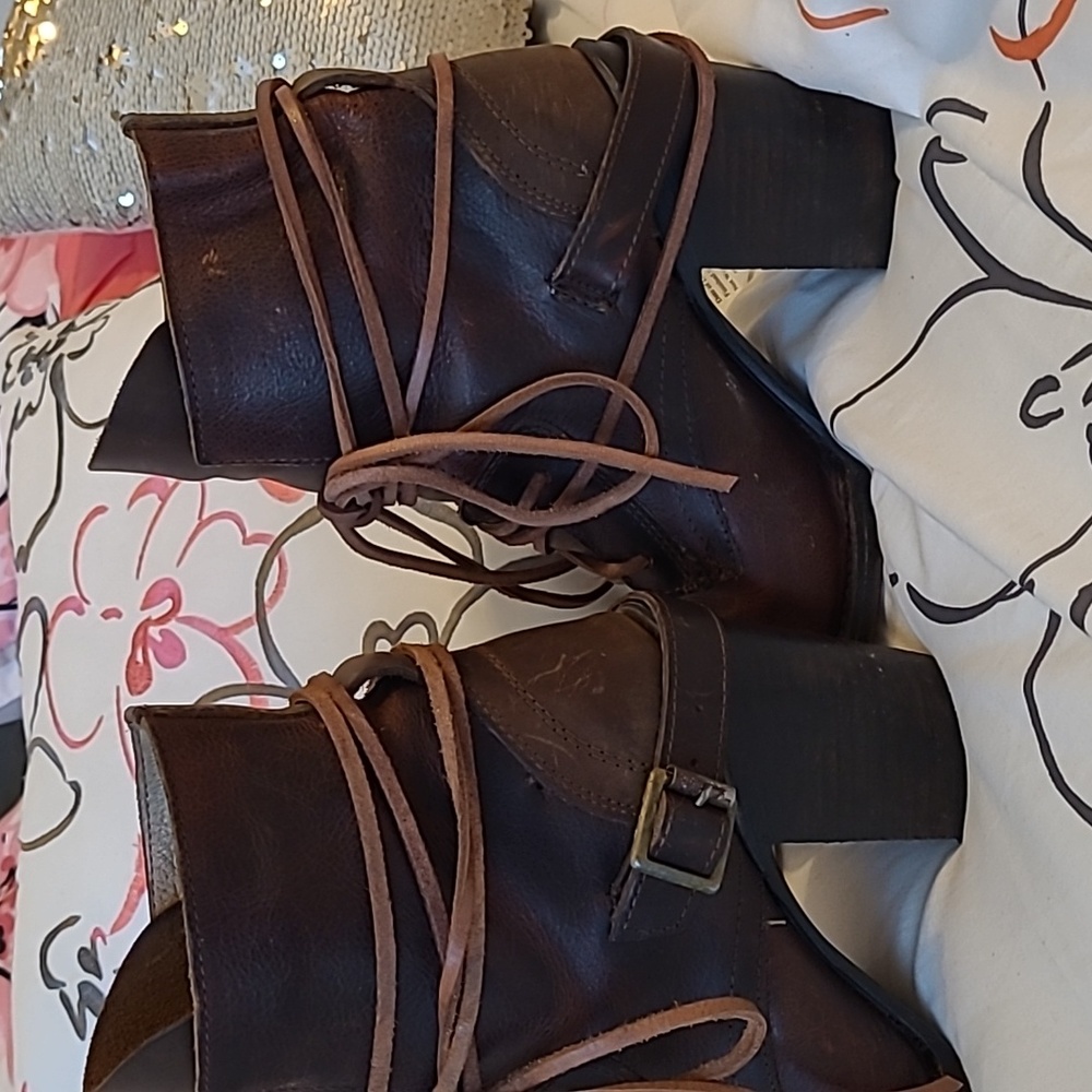 SOLD! Freebird By Steven Billy Cognac Boots Size 8 - Picture 4 of 7